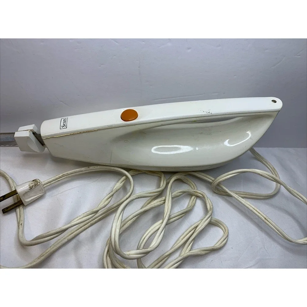 Sears Electric Knife Vintage Two Blades Stainless Steel Blades Made In USA Works